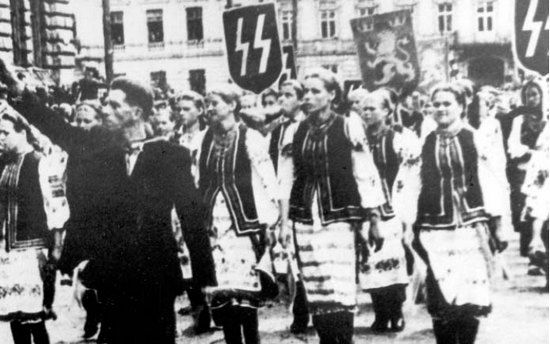 Tak właśnie wyglądali "aryjscy" Ukraińcy ze Stanisławowa.