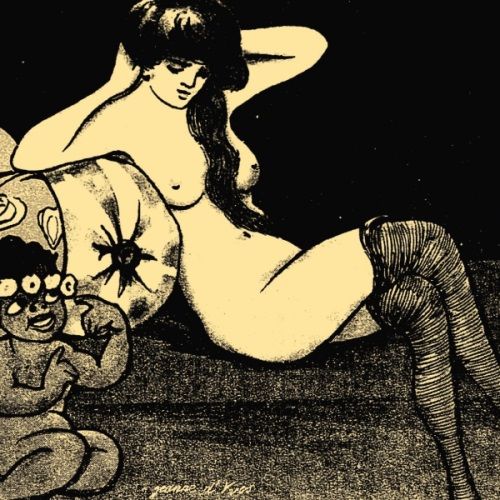 Ilustracja z przedwojennego pisemka erotycznego "Amorek".