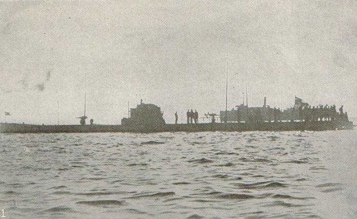 Zdjęcie U-53 wykonane w trakcie jego pobytu w Newport (źródło: domena publiczna).