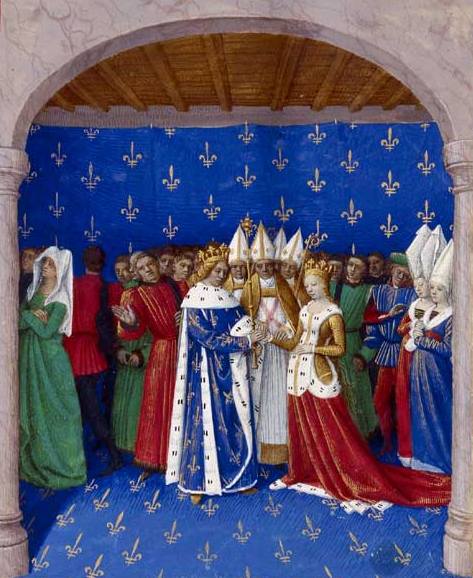Już cztery miesiące po unieważnieniu związku z żono-siostrą Karol IV poślubił Marię Luksemburską (źródło: domena publiczna).