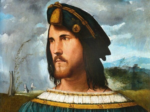 Cezar Borgia – idealny władca, wojownik i kochanek… do czasu. Obraz pędzla Altobello Melone.