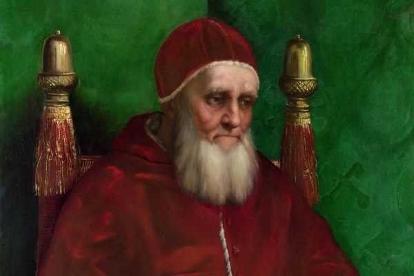 Papież Juliusz II nie afiszował się z córką, by uniknąć zarzutu kontynuowania polityki Borgiów (obraz Rafaela Santi).