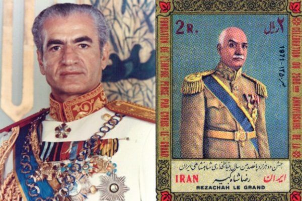 Dwaj ostatni perscy szachinszachowie. Po lewej Mohammad Reza Pahlavi, po prawej jego ojciec obalony przez Brytyjczyków.