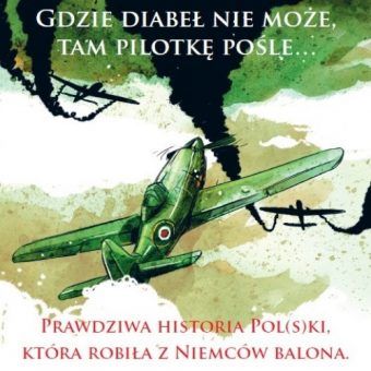 Fragment plakatu sławiącego polskie lotniczki autorstwa Joanny Wójcik (ilustracja pochodzi z książki Jana i Ewy Wróblów „Historia Polski 2.0: Polak potrafi, Polka też…”).