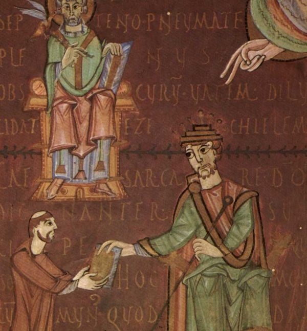 Wytrawny polityk i bezwzględny władca. Taki właśnie był Henryk II. Tutaj na miniaturze z XI wieku.