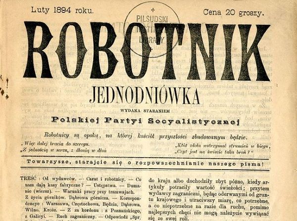 Jeden z pierwszych numerów "Robotnika". Maria Kiersnowska miała spore zasługi w druku i rozpowszechnianiu tego pisma.