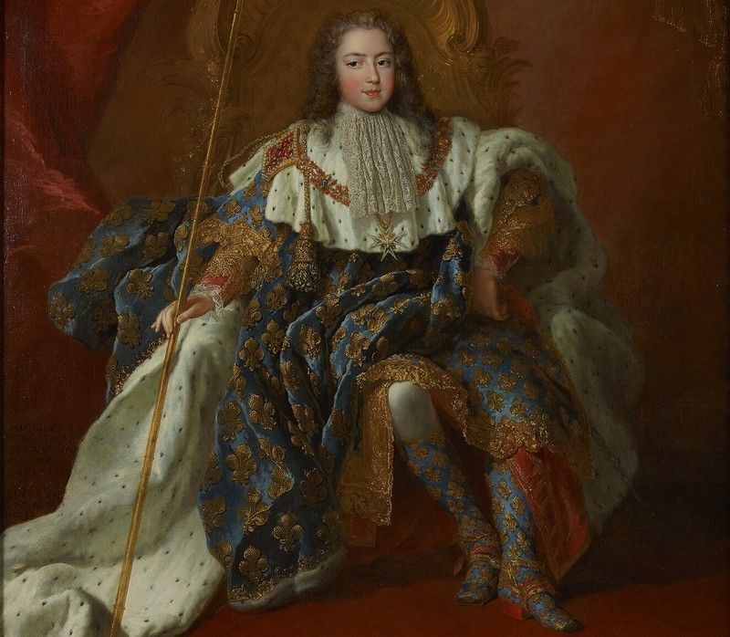 12-letni Ludwik XV w oczekiwaniu na kobietę swego życia (obraz Alexisa Simona Belle'a, źródło: domena publiczna).