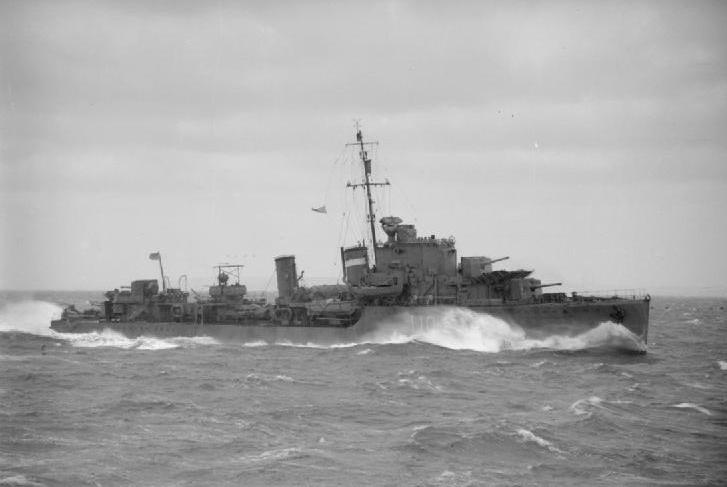 HMS "Intrepid" był jednym z pięciu niszczycieli eskortujących konwój PQ-13 (źródło: domena publiczna).