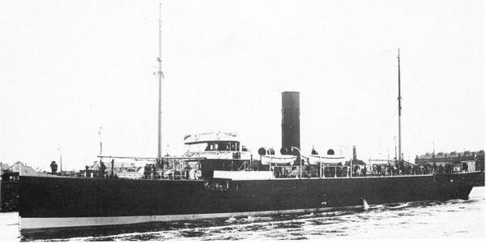 Brytyjski Q-ships HMS "Tamarisk" (źródło: domena publiczna).