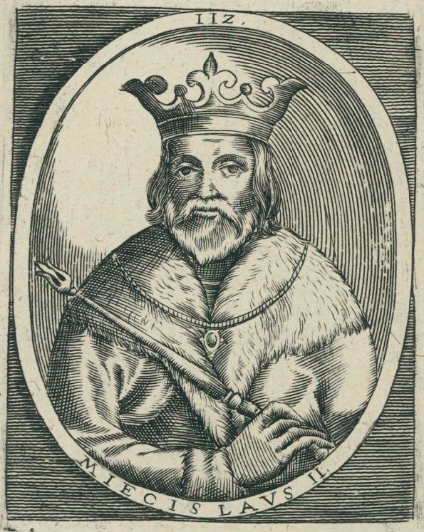 Mieszko II na XVII-wiecznym portrecie.