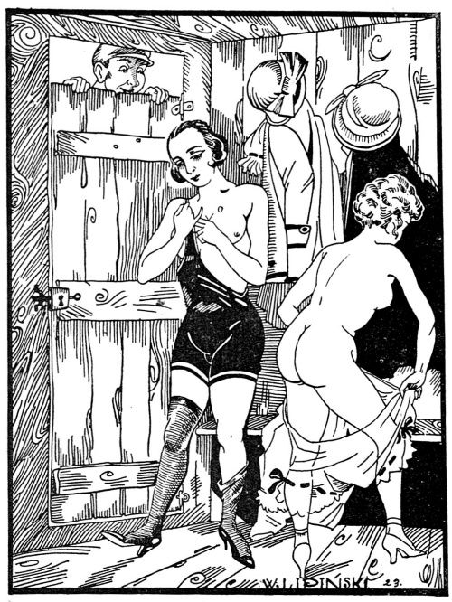 Herzen przekonywał, że nic tak nie wspomaga zdrowia i rozwoju organizmu, jak unikanie erotycznych podniet (powyżej ilustracja z przedwojennego pisma "Nowy Dekameron", 1924).