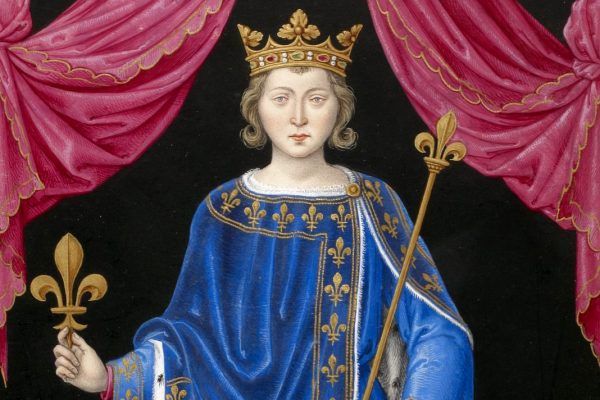 Król Filip IV Piękny zmarł pół roku mistrzu templariuszy, co tylko wzbudziło falę plotek o klątwie... (Obraz z "Pocztu królów Francji" Jeana du Tillet z XVI wieku, domena publiczna).