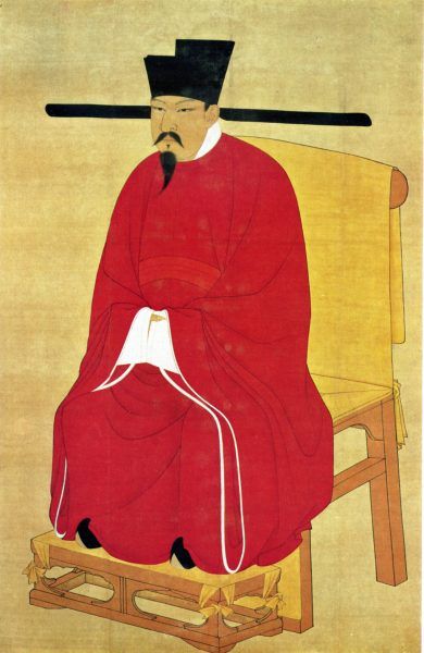 Cesarz Shenzong z dynastii Song (1067–1085) obsypywał Shen Kuo pochwałami i tytułami. Wystarczyła jedna porażka, by zapomniał o swoim protegowanym (źródło: domena publiczna).