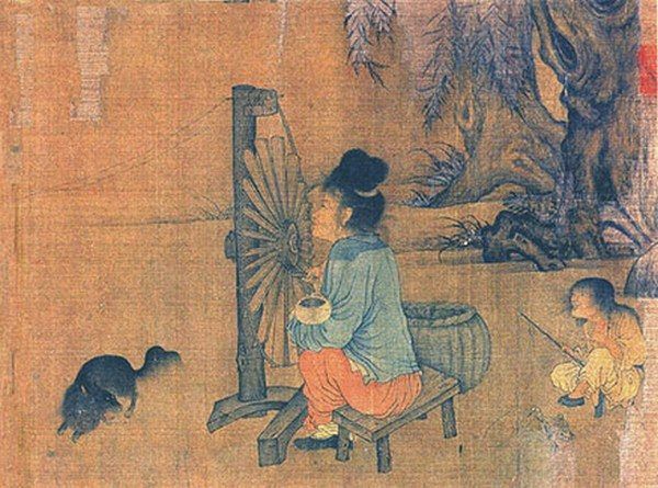 Żona Shena Kuo podobno była niezbyt miłą niewiastą... Fragment obrazu chińskiego artysty Wanga Juzhenga (źródło: domena publiczna).