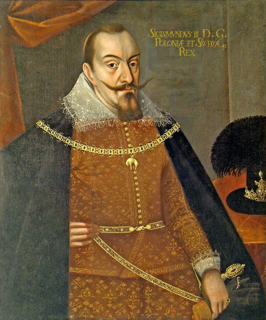 Zygmunt III Waza, w sporze z angielską królową, nie zawahał się sięgać po otwarte groźby. Jego poseł omal nie przypłacił tego życiem (źródło: domena publiczna).