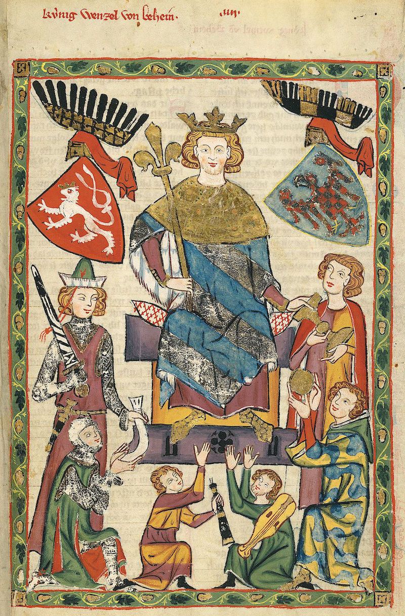 Wacław II. Czeski król, któremu wiernie służył Jan Muskata (źródło: domena publiczna).
