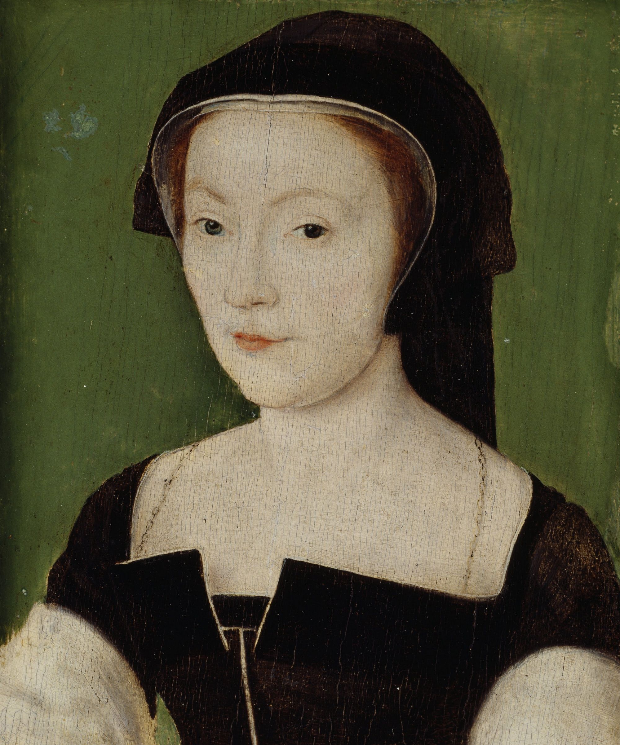 Piękna Maria de Guise zdążyła już wpaść w oko siostrzeńcowi Henryka. Zresztą los Anny Boleyn jakoś nie skłaniał do wyjścia za króla Anglii... Portret Marii pędzla Corneille'a de Lyon, wykonany ok. 1537 roku (źródło: domena publiczna).