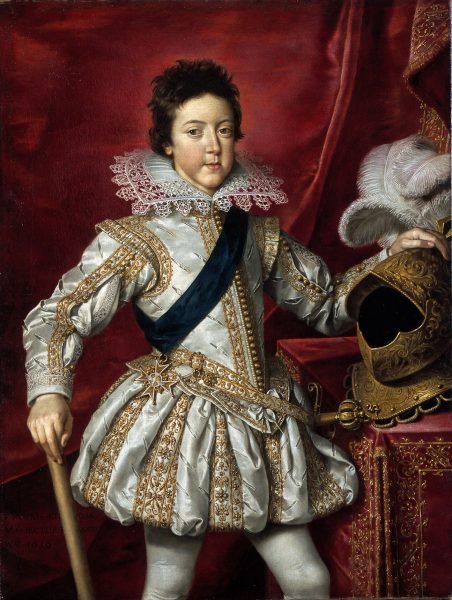 Ciekawe, czy szesnastoletni Ludwik XIII pamiętał swoje dziecięce "zabawy"? Obraz pędzla Fransa Pourbusa Młodszego (źródło: domena publiczna).