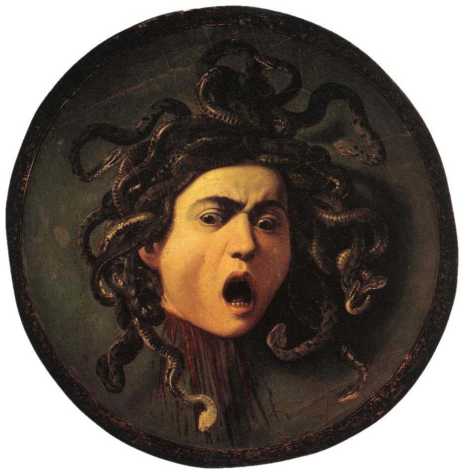 Według jednego z bohaterów powieści Blesseboisa zombie miały wyglądać jak meduza - z wężami zamiast włosów (obraz Caravaggia, źródło: domena publiczna).