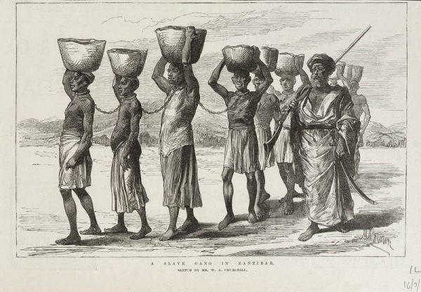 Niewolnictwo w Afryce miało długą tradycję, jeszcze zanim nieszczęśnicy z Czarnego Lądu zaczęli trafiać do amerykańskich plantacji bawełny (źródło: domena publiczna).