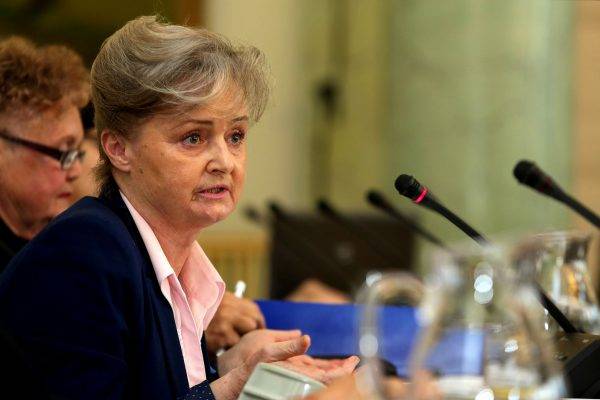 Grażyna Staniszewska w Pałacu Prezydenckim w 2014 roku (autor: Michał Józefaciuk, licencja: CC BY-SA 3.0).
