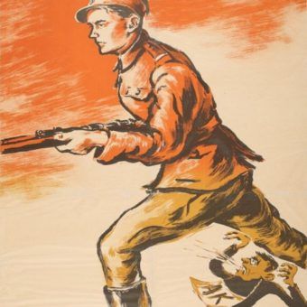 Komuniści nawet po wojnie koniecznie chcieli przedstawić Armię Krajową w jak najgorszym świetle. Fragment plakatu propagandowego Włodzimierza Zakrzewskiego „Olbrzym i zapluty karzeł reakcji”. Komuniści nawet po wojnie koniecznie chcieli przedstawić Armię Krajową w jak najgorszym świetle. Fragment plakatu propagandowego Włodzimierza Zakrzewskiego „Olbrzym i zapluty karzeł reakcji”.