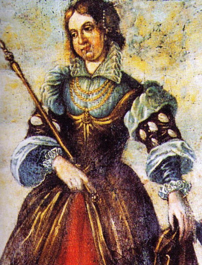 Czy Rycheza naprawdę zasłużyła sobie na wszystkie inwektywy jakimi ją obrzucano przez wieki? Na ilustracji fragment nowożytnego malowidła z Brauweiler (źródło: domena publiczna).