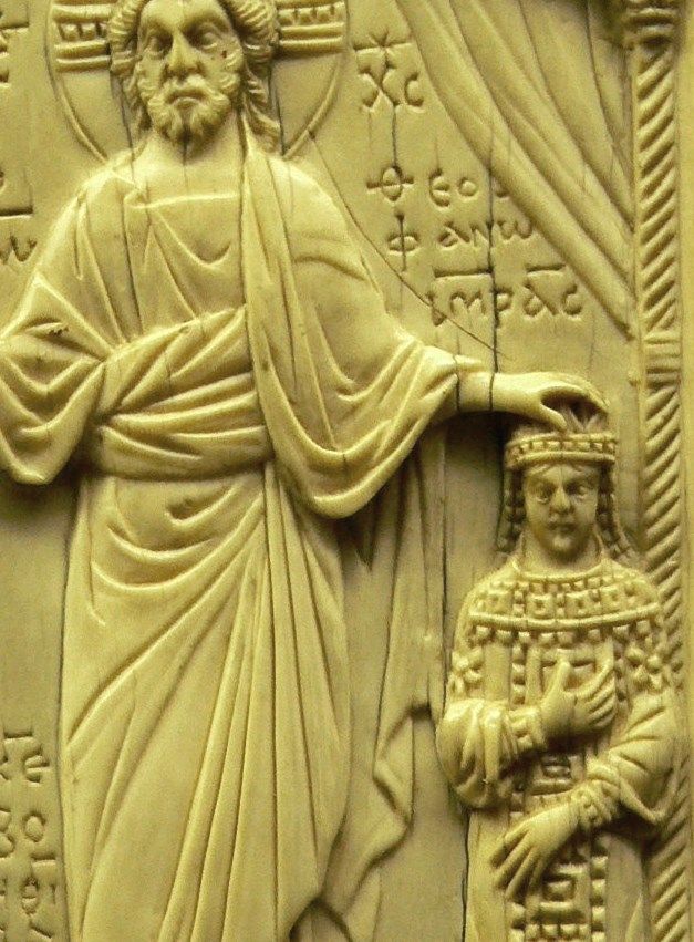 Cesarzowa Teofano i... Jezus Chrystus. Oprawa kodeksu z X stulecia.