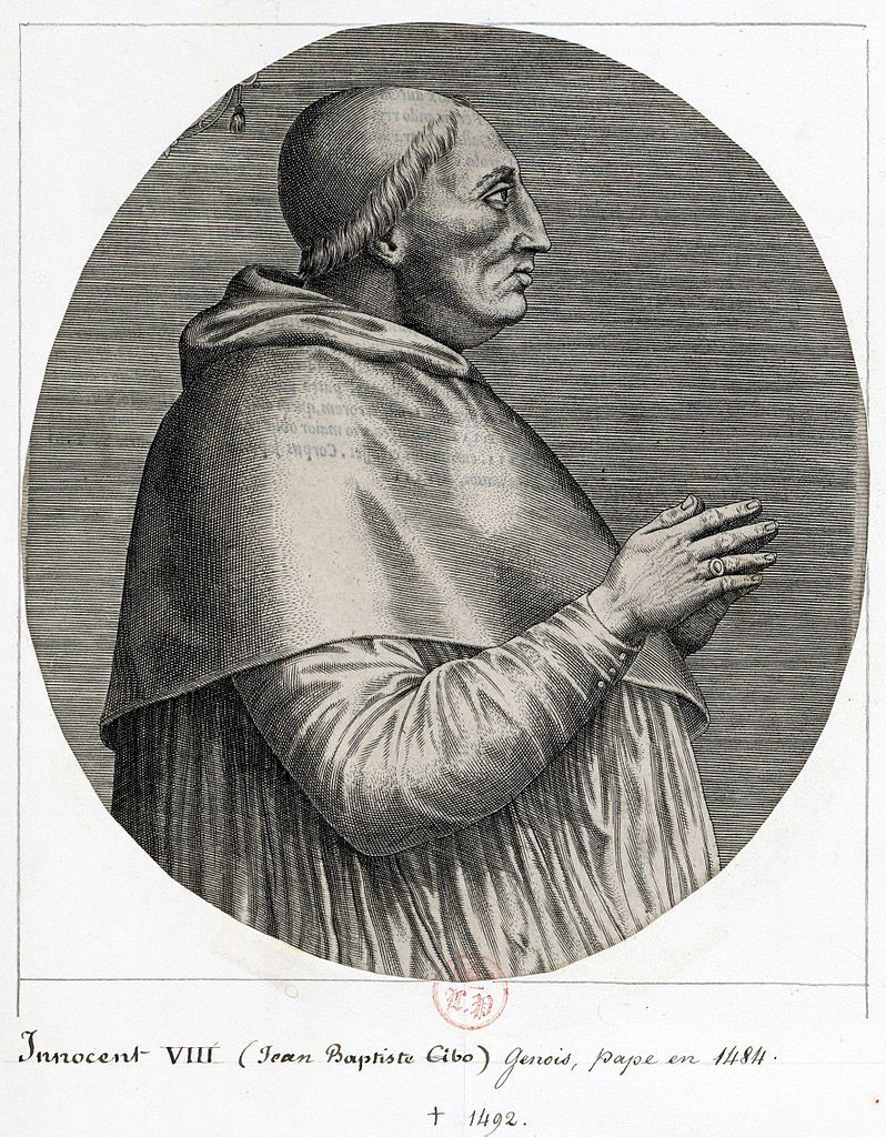 Papież Innocenty VIII nawet nie krył się z tym, że ma dzieci (źródło: domena publiczna).