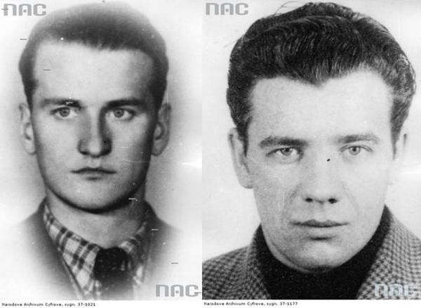 Kapitan Walery Krokay (z lewej) i podporucznik Władysław Śmietanko (z prawej). Źródło: domena publiczna.