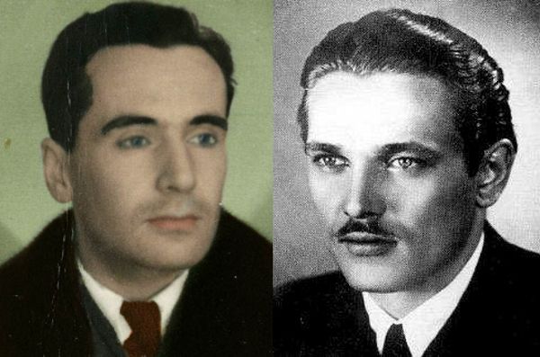 Pułkownik Kazimierz Leski (z lewej) i kapitan Henryk Flame (z prawej). Źródło: domena publiczna.