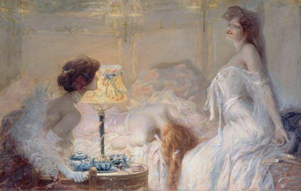 Morfina początkowo uznawana była za „cudowny lek”. Jednak szybko stała się prawdziwą plagą. Na ilustracji obraz Alberta Matignona „Morfina” (źródło: domena publiczna).