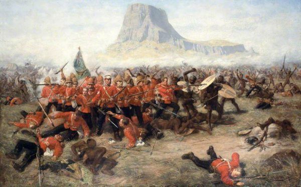 Bitwa pod Isandlwana na obrazie Charlesa Edwina Frippa.
