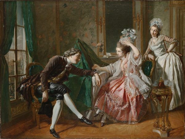 Tajemnicza Henrietta była największą miłością Casanovy. Na obrazie François Bouchera scena rokokowego flirtu.