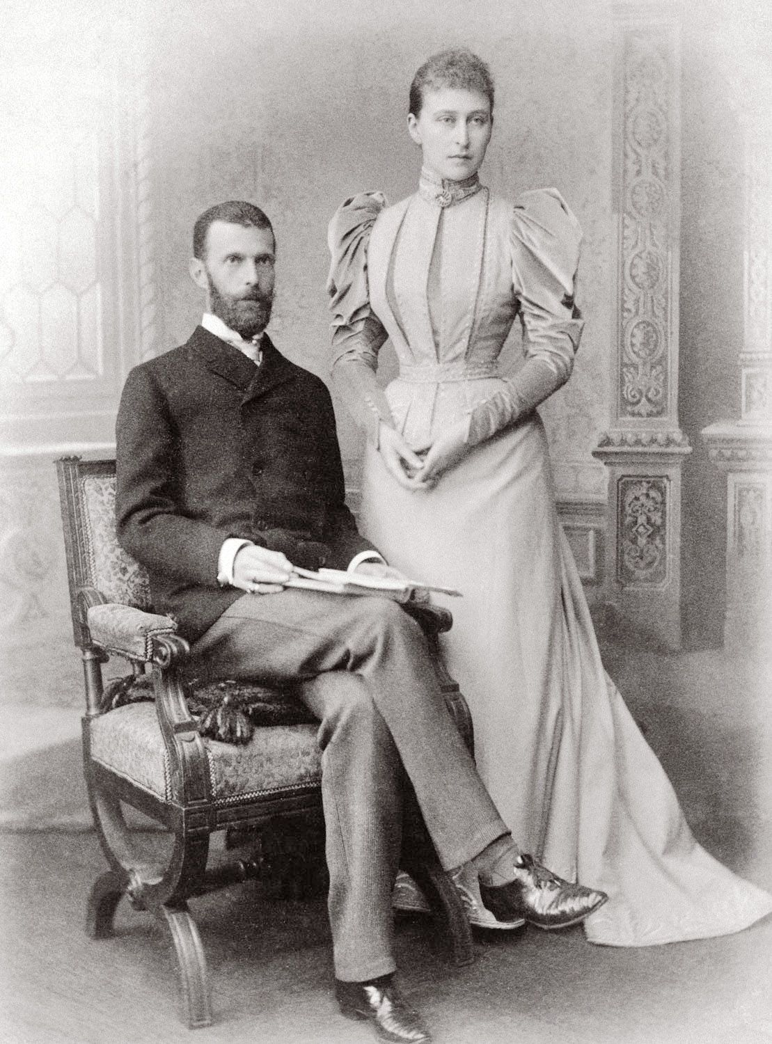 Elżbieta Fiodorowna z mężem Siergiejem Aleksandrowiczem, 1893 r.
