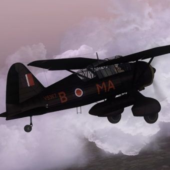 Westland Lysander. Model samolotu z gry Microsoft Flight Simulator X.