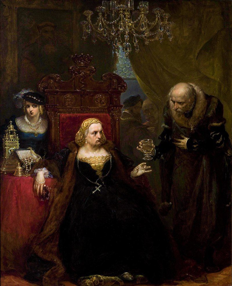 Konflikt Bony i Zygmunta Augusta spowodował wyjazd królowej wraz z córkami na Mazowsze. Tam młode Jagiellonki powoli więdły w staropanieństwie, czekając na decyzje króla. Na ilustracji obraz Jana Matejki przedstawiający scenę otrucia Bony.