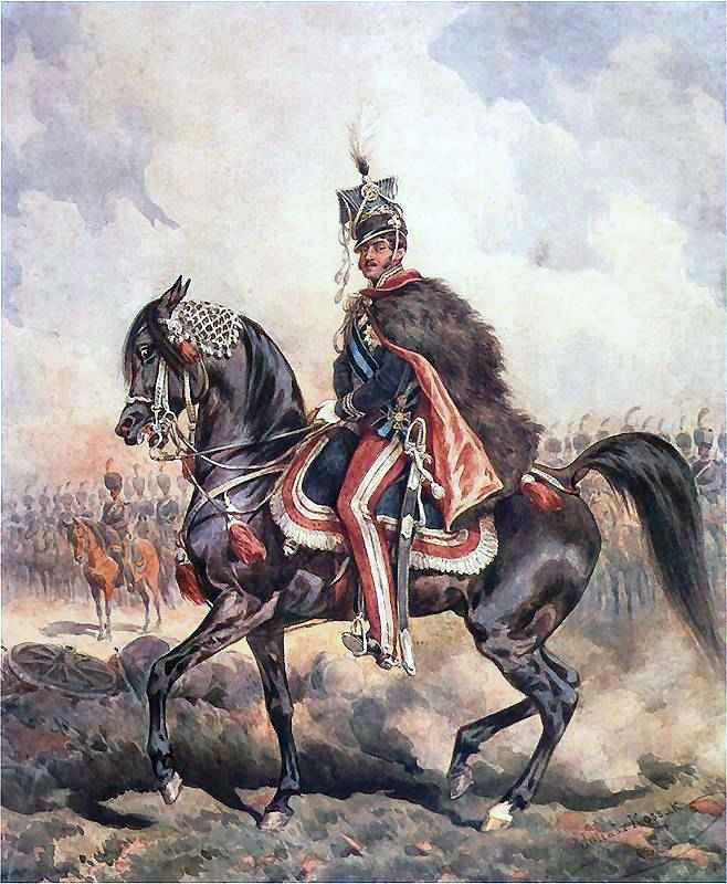 Sygnał do ataku miał dać polski książę Józef Poniatowski (na obrazie Juliusza Kossaka).
