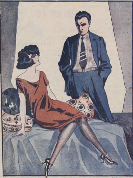 Estetyka rodem z 50 twarzy Greya miała swoich amatorów już przed wojną. Ilustracja z pisma "Wolna myśl - wolne żarty", 1933 rok.