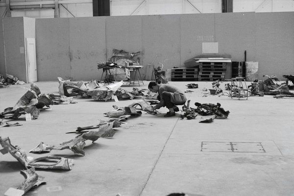 Szczątki samolotu linii Swissair, na którym Carlos podłożył bombę, doprowadzając do śmierci 47 osób.