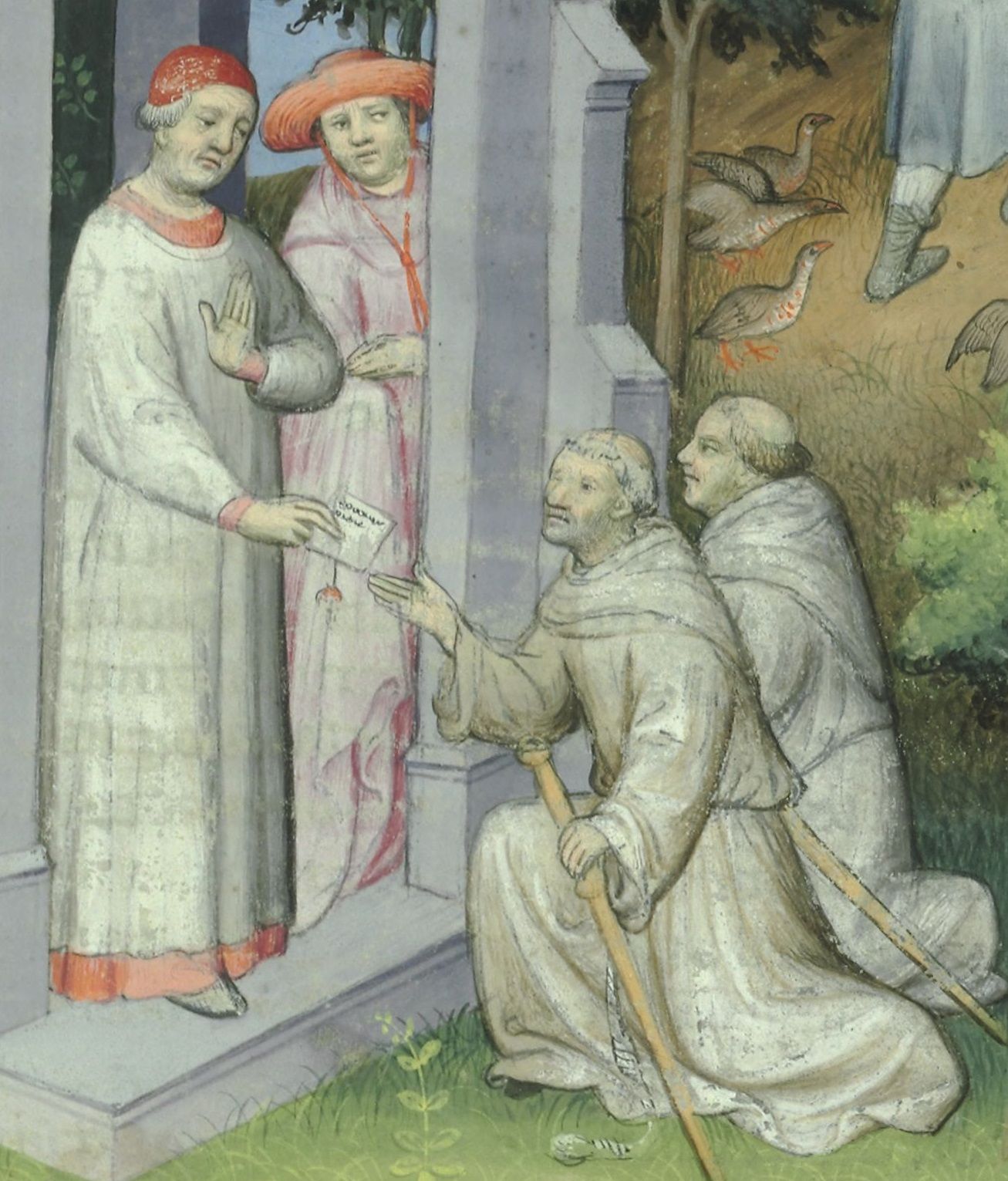 Jan XXII na miniaturze z XV wieku.