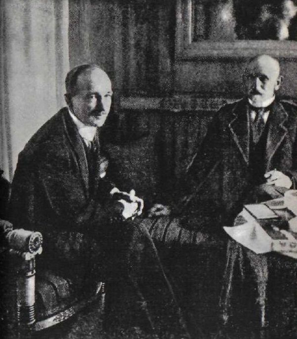 Prezydent Czechosłowacji Edvard Beneš z wizytą u prezydenta Polski, Stanisława Wojciechowskiego w 1925 roku.