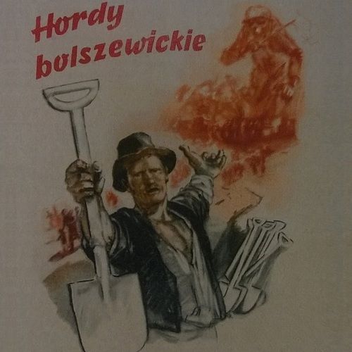 Fragment niemieckiego plakatu zachęcającego Polaków do pomocy przy wznoszeniu umocnień pod Krakowem (źródło: domena publiczna).