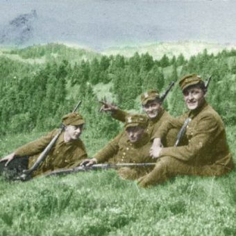 Członkowie OP AK „Wilk”. To właśnie oni na Podhalu dawali się nieźle we znaki Niemcom. Zdjęcie z 1944 r. Członkowie OP AK „Wilk”. To właśnie oni na Podhalu dawali się nieźle we znaki Niemcom. Zdjęcie z 1944 r.