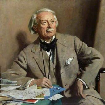 Brytyjski premier David Lloyd George nie miał żadnych skrupułów, aby przehandlować Polskę bolszewikom. Na ilustracji portret autorstwa Williama Orpena (źródło: domena publiczna).