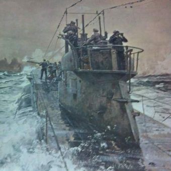U-53 w trakcie patrolu bojowego (źródło: domena publiczna).