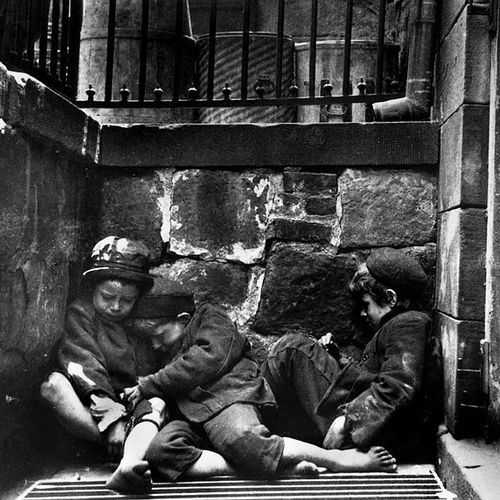 Także w USA bezdomność dzieci była problemem (źródło: domena publiczna).