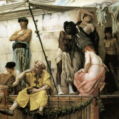 Targ niewolników pędzla Gustawa Boulangera (źródło: domena publiczna). Targ niewolników pędzla Gustawa Boulangera (źródło: domena publiczna).