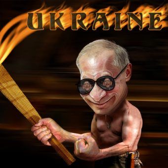 Gdy Ukraina zaczęła się wymykać, Putin nie zawahał się przed wznieceniem wojny (il. DonkeyHotey, CC BY 2.0).