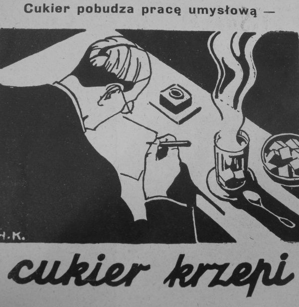 Kampania "Cukier krzepi" osiągnęła olbrzymi sukces w latach 30 XX wieku.